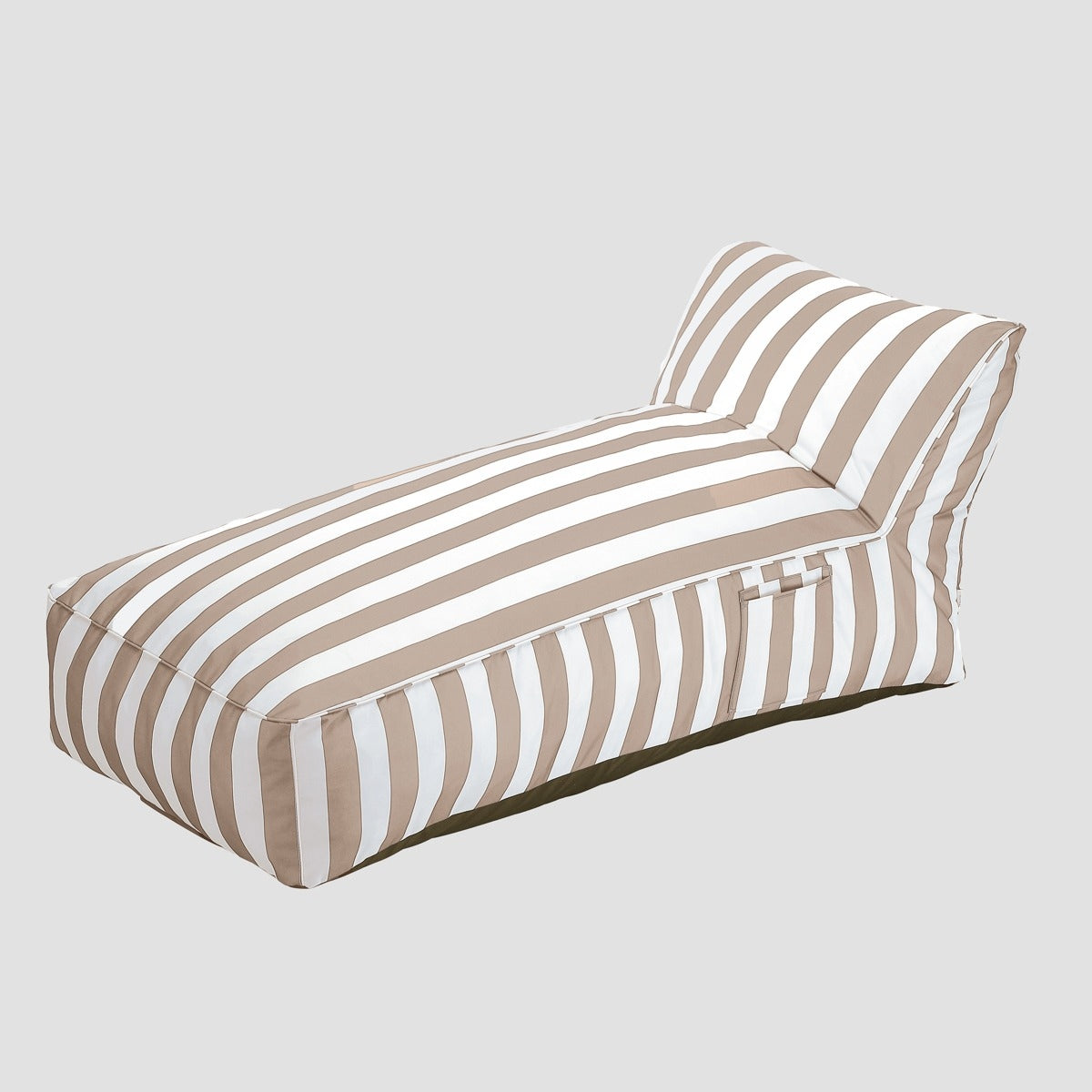 MARIS couch in white and beige stripes 70x150x65 cm HOMLA Brand Homla