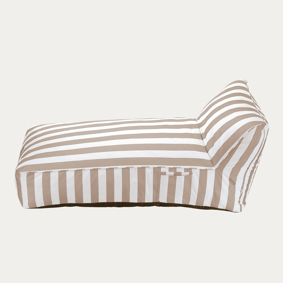MARIS couch in white and beige stripes 70x150x65 cm HOMLA Maximum load 150 kg
