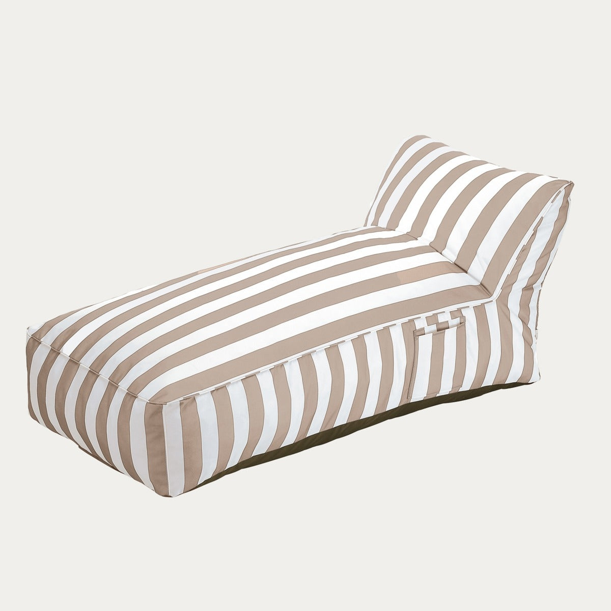 MARIS couch in white and beige stripes 70x150x65 cm HOMLA Weight 16.2 kg