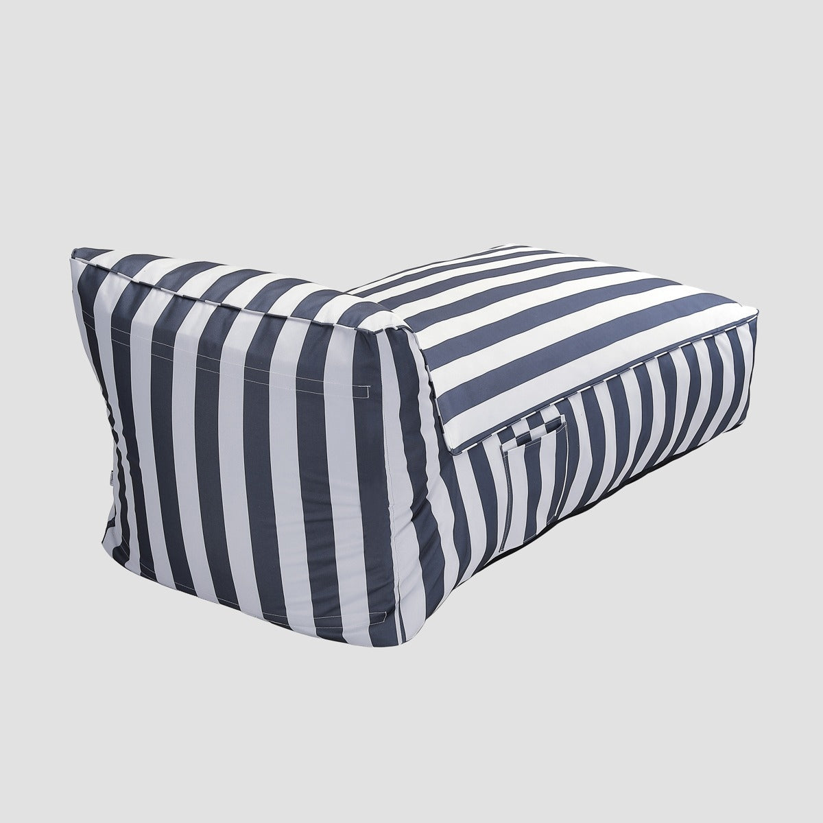MARIS couch in white and blue stripes 70x150x65 cm HOMLA Length (longer side) 150 cm