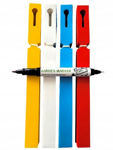 MARKER + 4 COLORS Gardening Labels Loop for Writing 200x17mm 400pcs