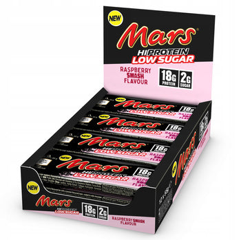 MARS Hi Protein Bar 12x55g PROTEIN BAR Chocolate-Raspberry LOW SUGAR DATE!!