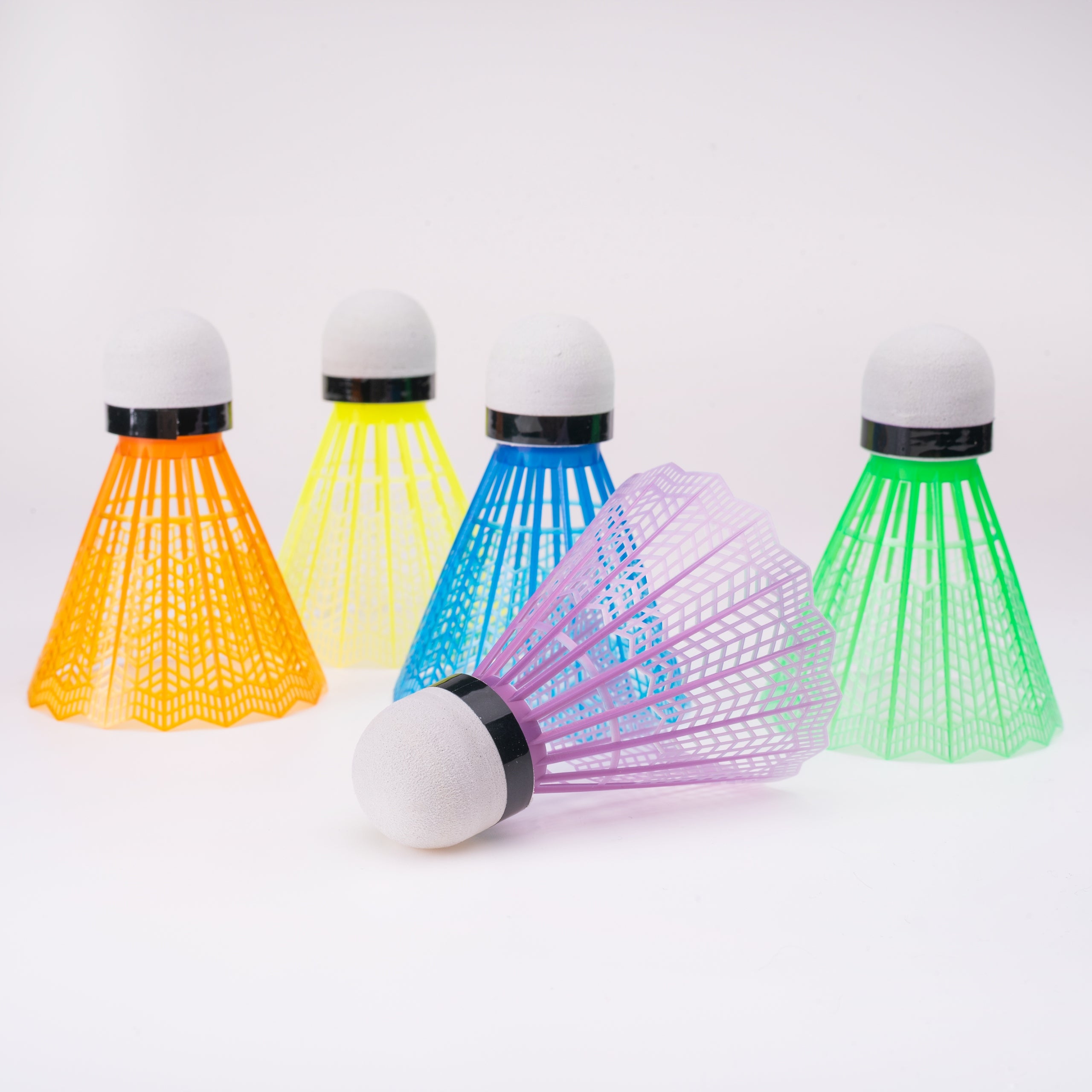 MARTES SET OF DARTS five pieces FOR BADMINTON DARTS colorful RAINBO 5 pieces Brand Martes