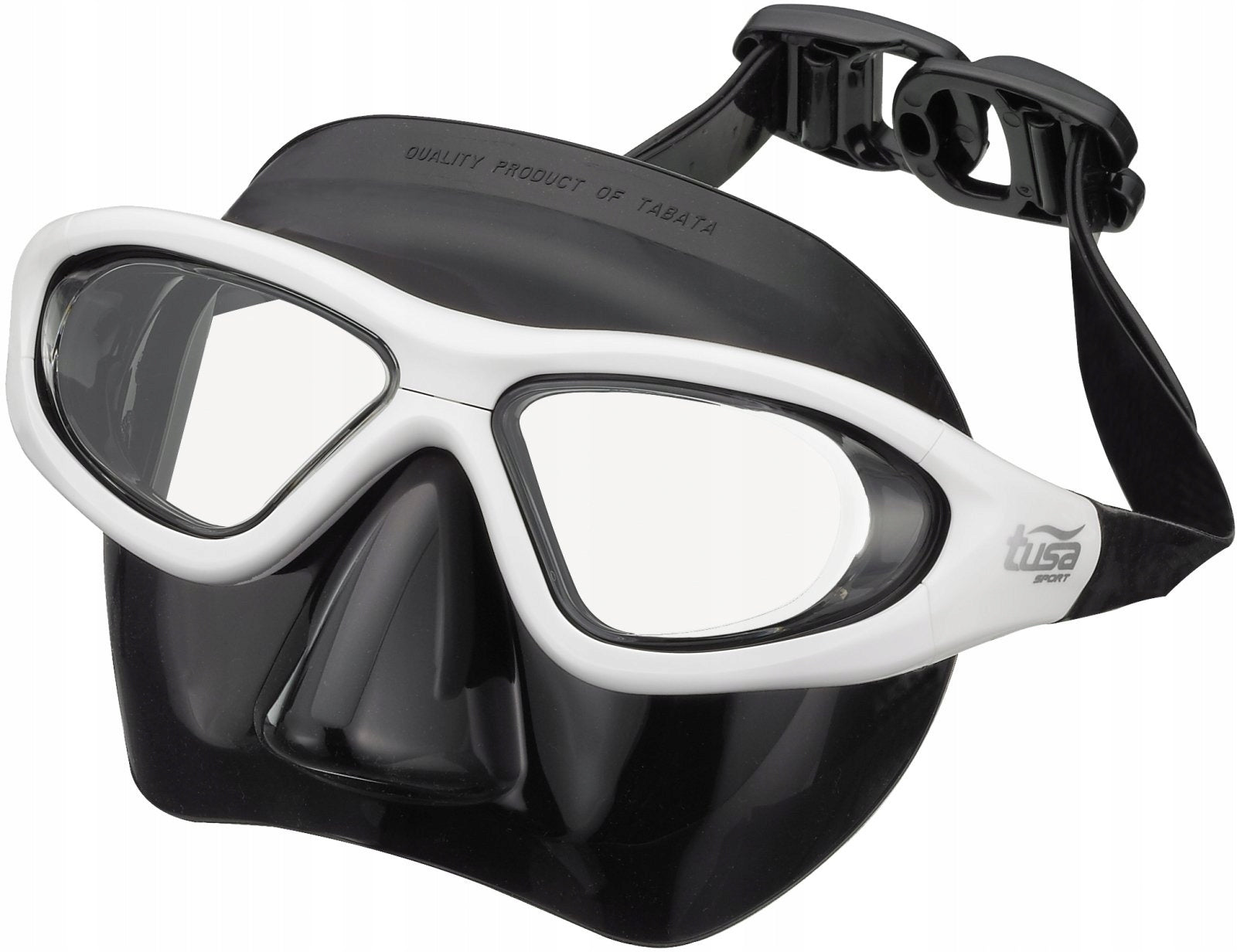 MASK FOR FREEDIVING TUSA UM-29, Black and White Color black