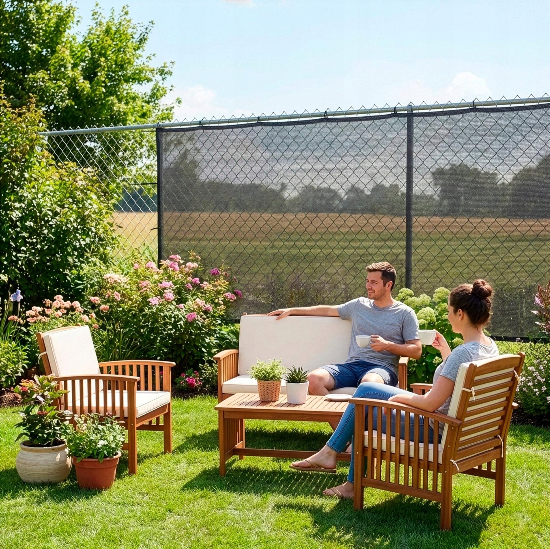 MASKING SHADING MESH 1,5x50m FENCE COVER 62% + UV Kind mesh