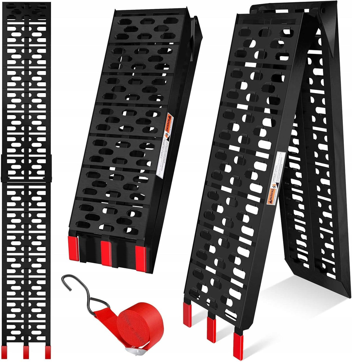 MASKO Aluminium loading ramp 340kg folding non-slip