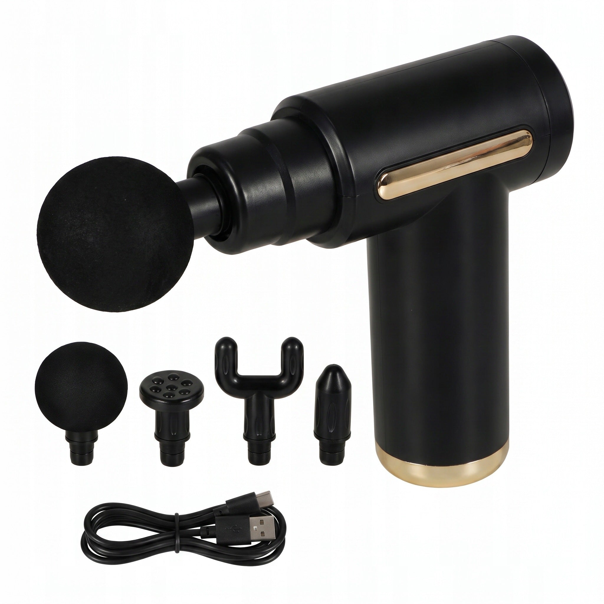 MASSAGE GUN 4 TIPS USB-C 6 MODES