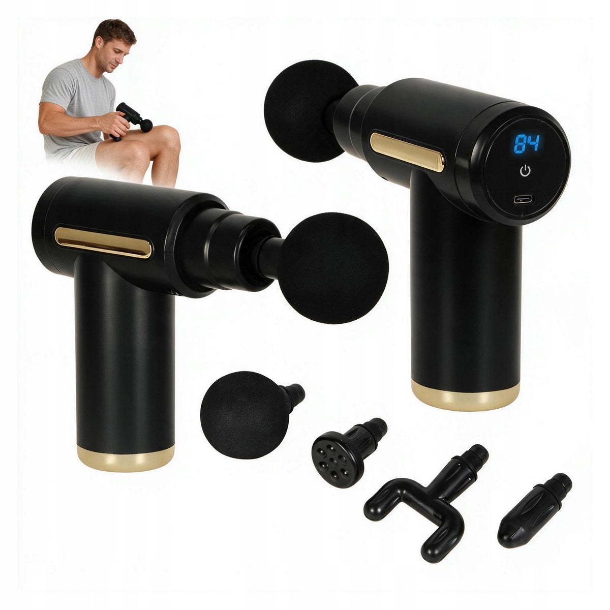 MASSAGE GUN BACK NECK BODY 6 SPEED USB-C