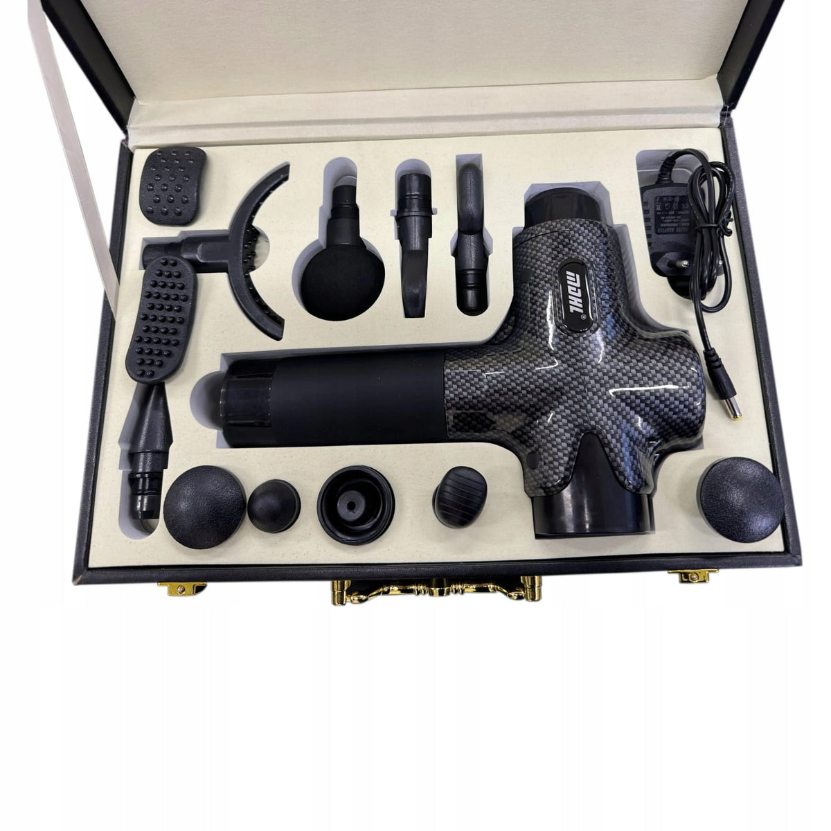 MASSAGE GUN, MASSAGER - 12 TIPS Color black