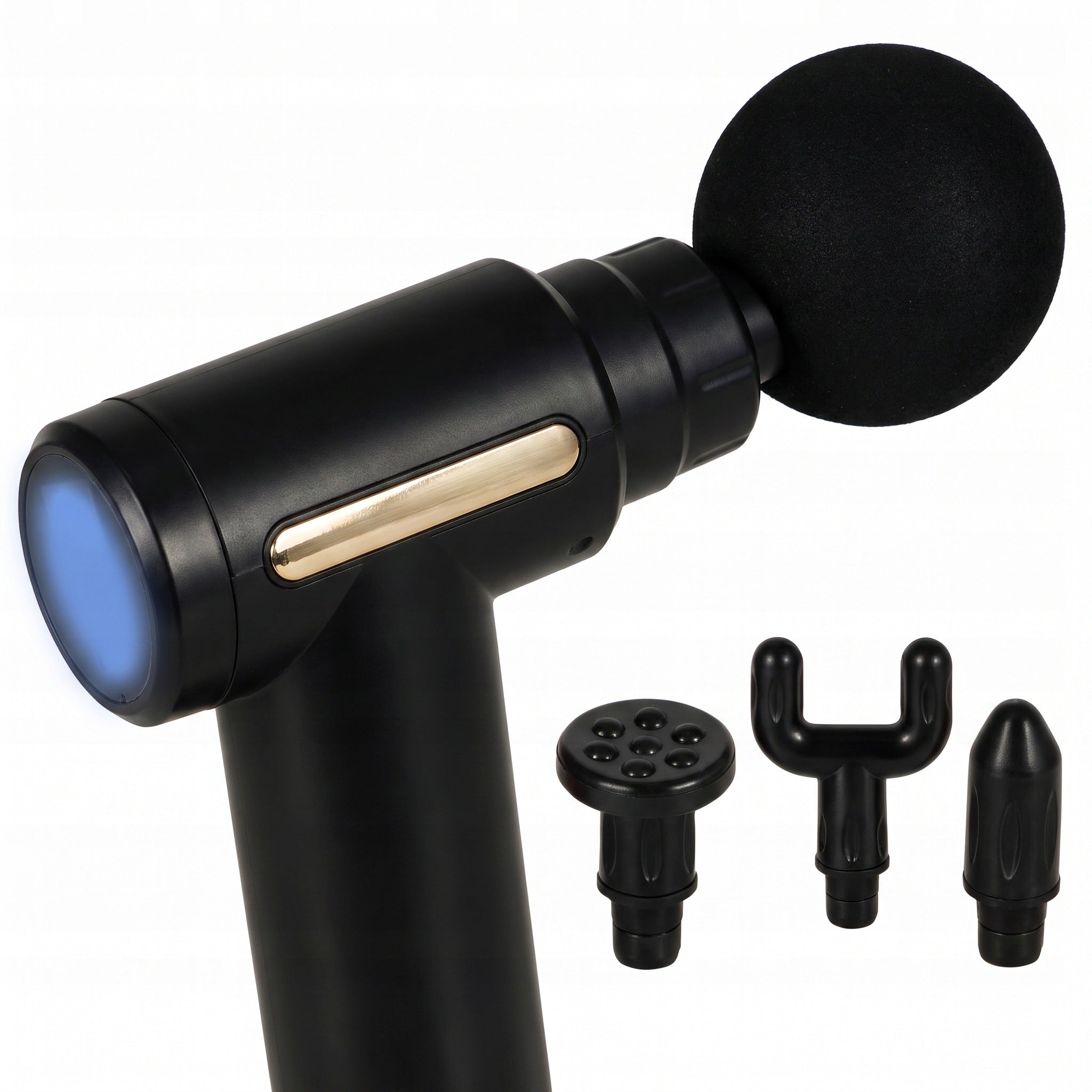 MASSAGE GUN MUSCLE MASSAGER 6 INTENSITY LEVELS 4 HEADS