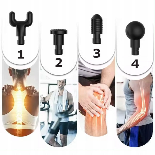 MASSAGE GUN POWERFUL BACK BODY MASSAGE GUN PRO BATTERY Brand no brand