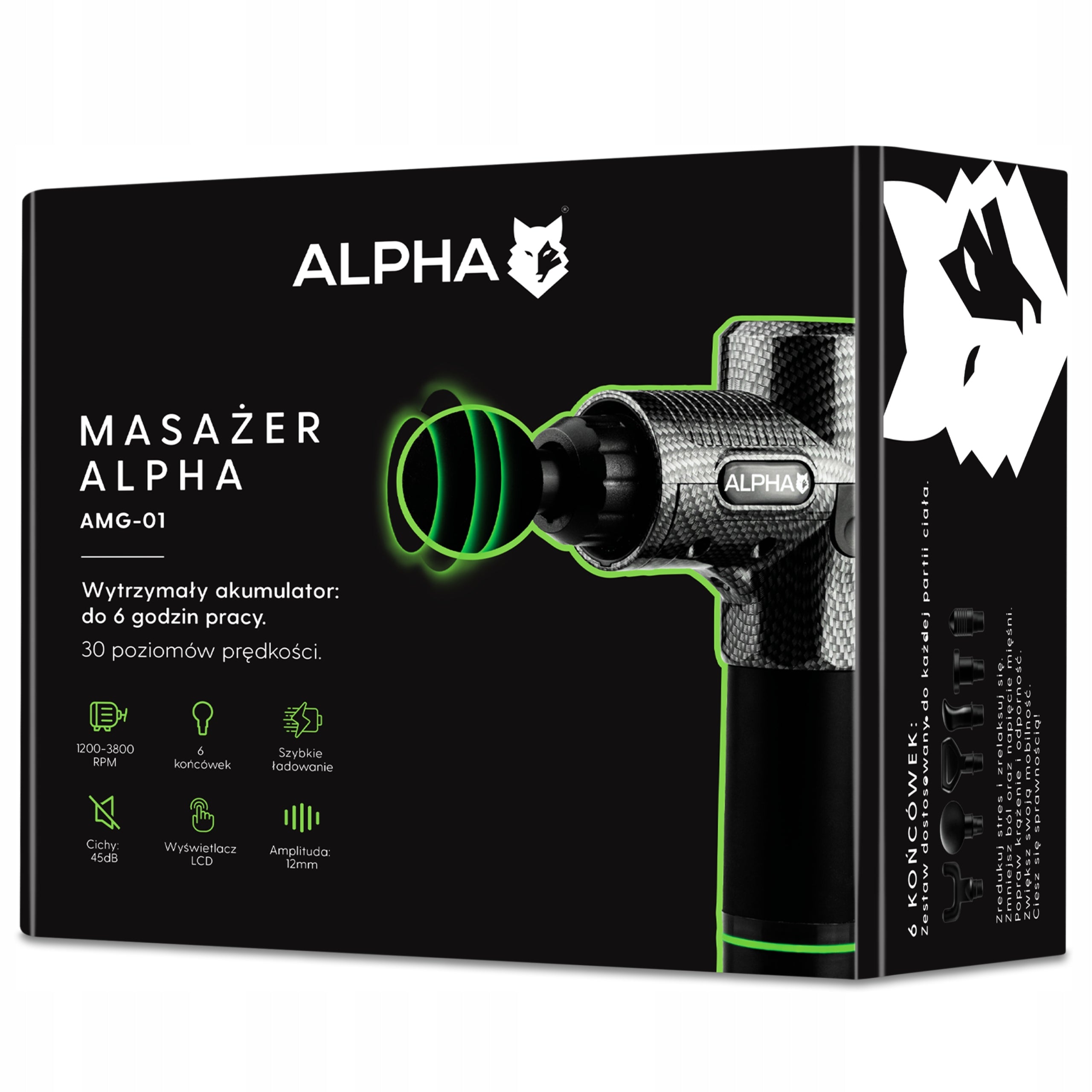 MASSAGE GUN PRO FOR THE BACK OF THE FEET OF THE BODY SALON AT HOME Packaging status original
