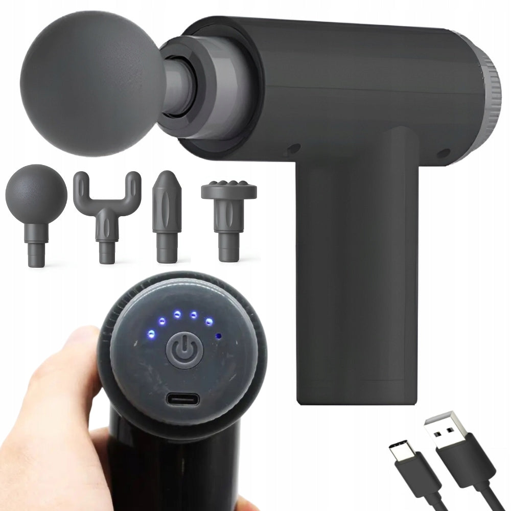 MASSAGE GUN RunPad MASSAGE GUN BACK MASSAGER FOR FEET 4 TIPS EAN (GTIN) 5907494090157