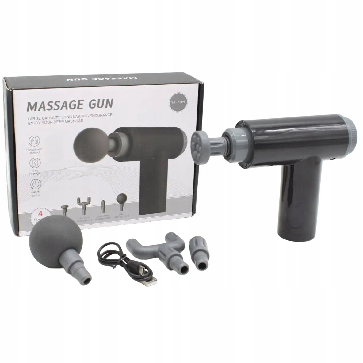 MASSAGE GUN RunPad MASSAGE GUN BACK MASSAGER FOR FEET 4 TIPS Manufacturer code 0000001853