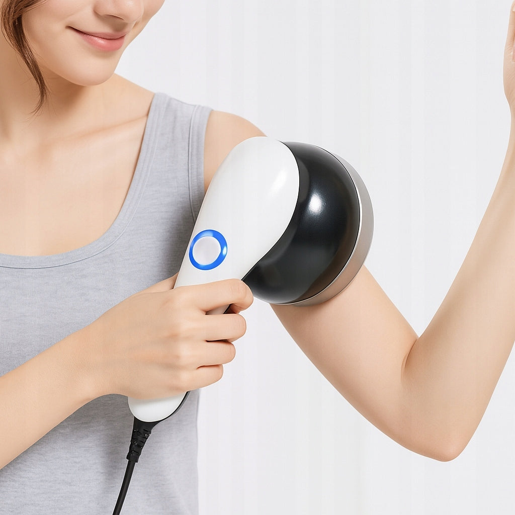 MASSAGE GUN SLIMMING MASSAGER ANTI-CELLULITE 9in1 Packaging status original