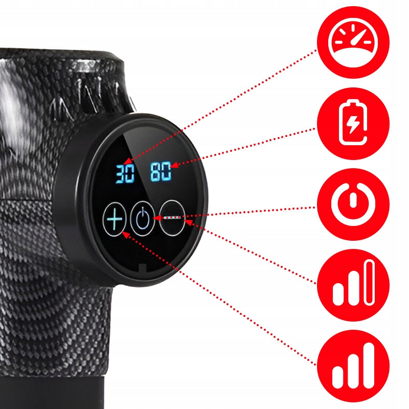 MASSAGE GUN STRONG BACK MASSAGER FOR FOOT BODY MASSAGE GUN 100W 8in1 Brand no brand