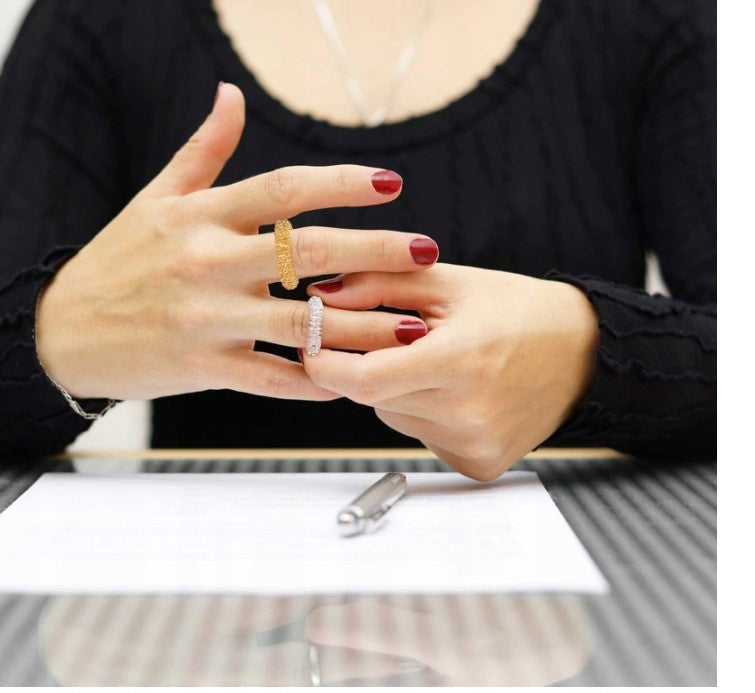 MASSAGE RING Toe MASSAGER for Foot Hands Anti-Stress Silver Gold Manufacturer code 123456