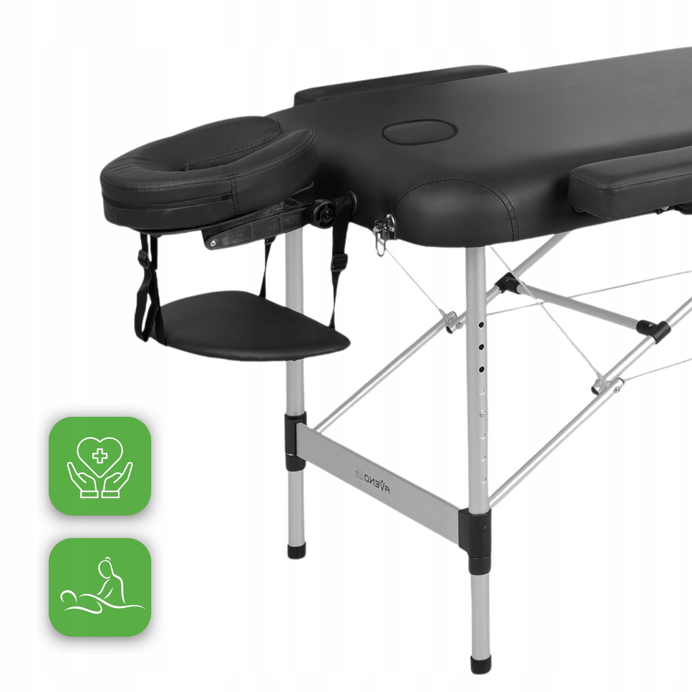 MASSAGE TABLE ALUMINUM FOLDING NADIA 60 CM COVER FOAM 5 CM HABYS Manufacturer of a medical device Habys