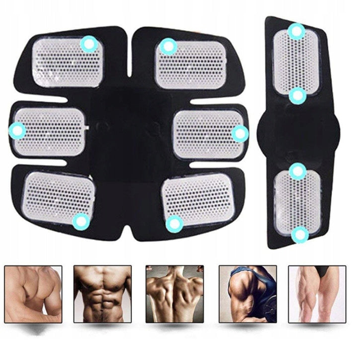 MASSAGER ELECTROSTIMULATOR ABDOMINAL MUSCLES BODY EMS SET Body parts hips stomach calves back shoulders thighs