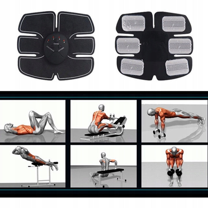 MASSAGER ELECTROSTIMULATOR ABDOMINAL MUSCLES BODY EMS SET Model 15523