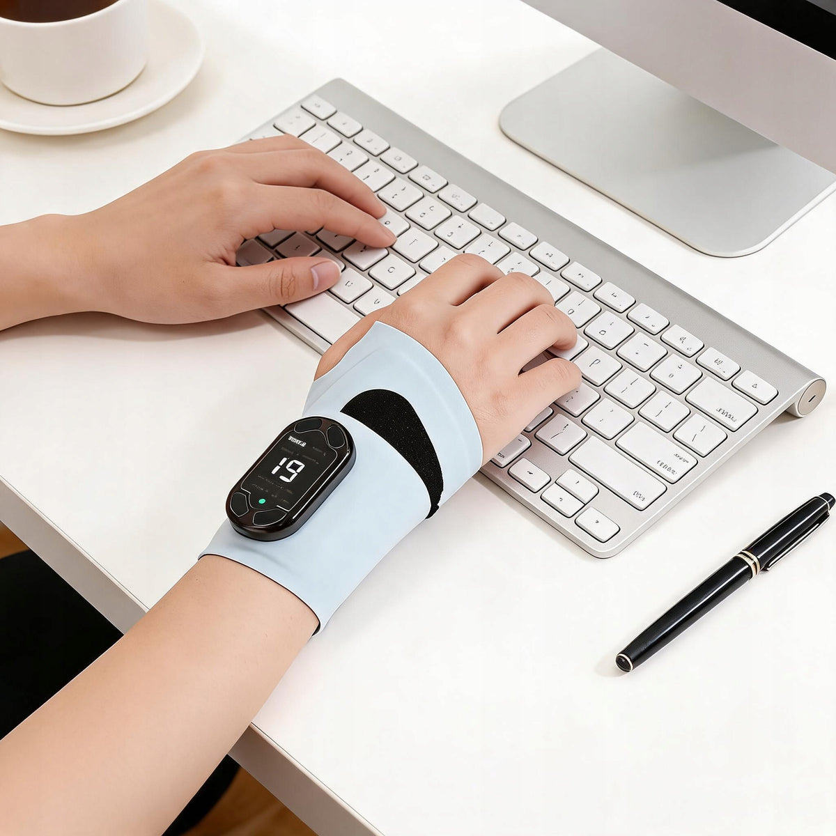 MASSAGER ERGONOMIC WRIST BAND EMS ORTHOSIS CARPAL TUNNEL PAIN ADJUSTABLE Medical device no
