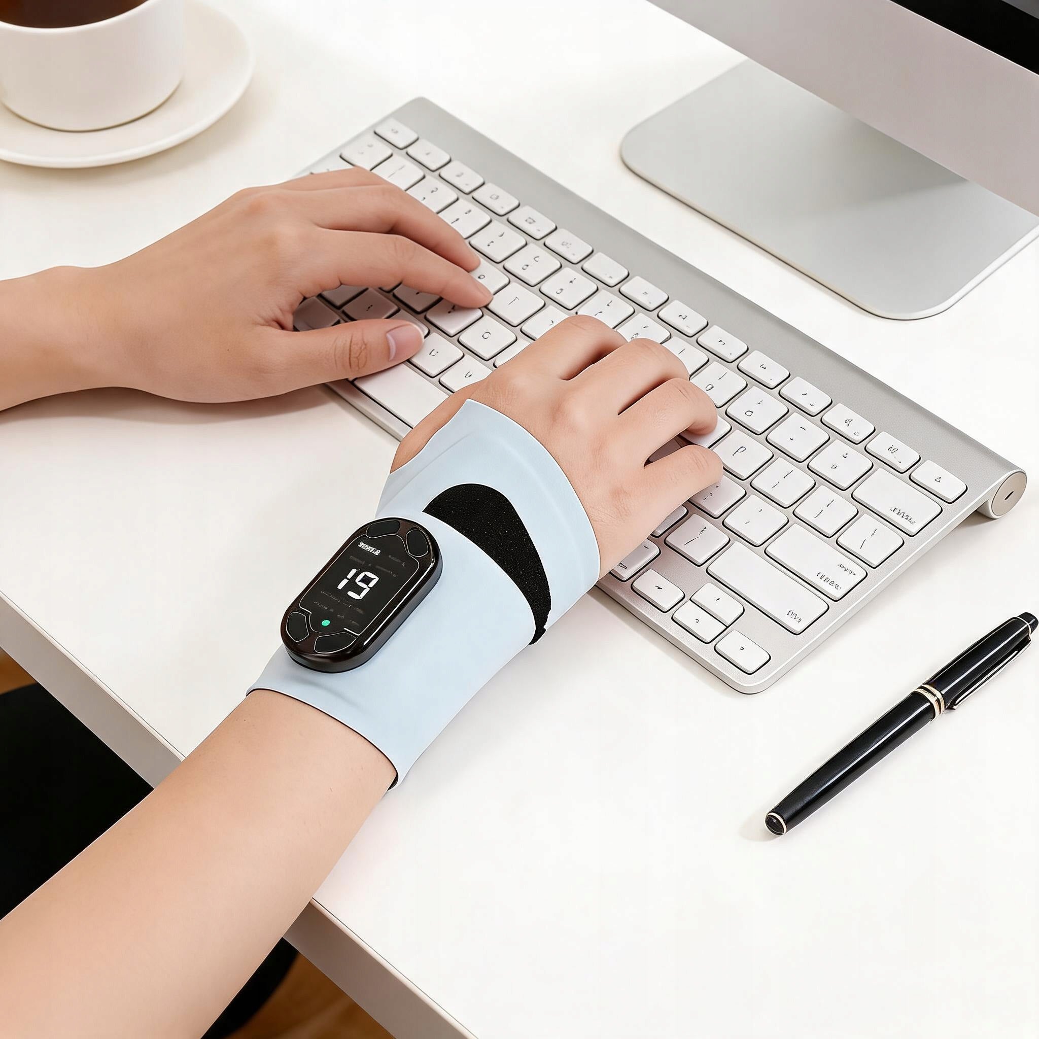 MASSAGER ERGONOMIC WRIST BAND EMS ORTHOSIS CARPAL TUNNEL PAIN ADJUSTABLE Medical device no