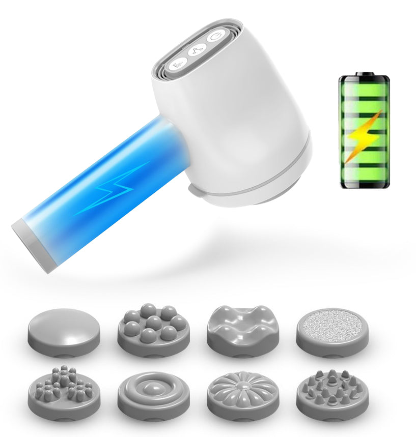MASSAGER WITH 9 TIPS FOR MASSAGE OF THE BODY AND THE BACK OF THE FEET
