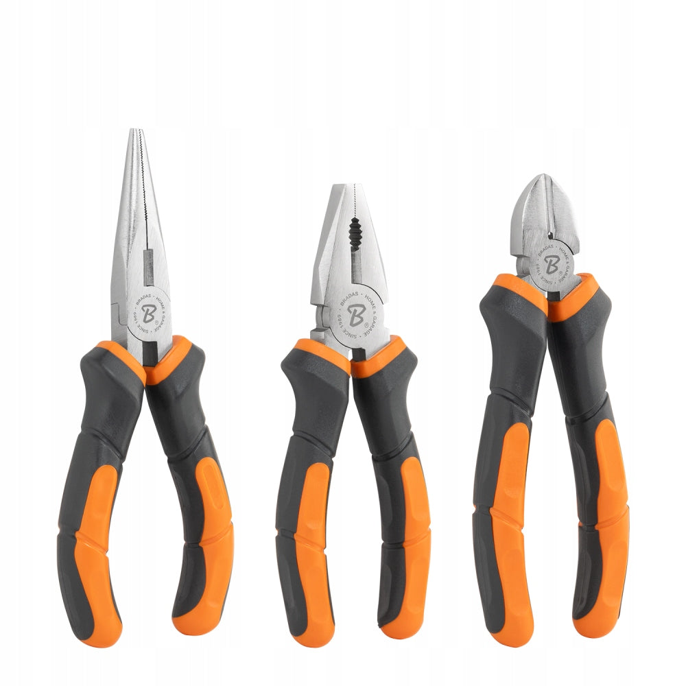 MASTER GRIP pliers set 3 pieces nickel plated DIY-PL12/1SET