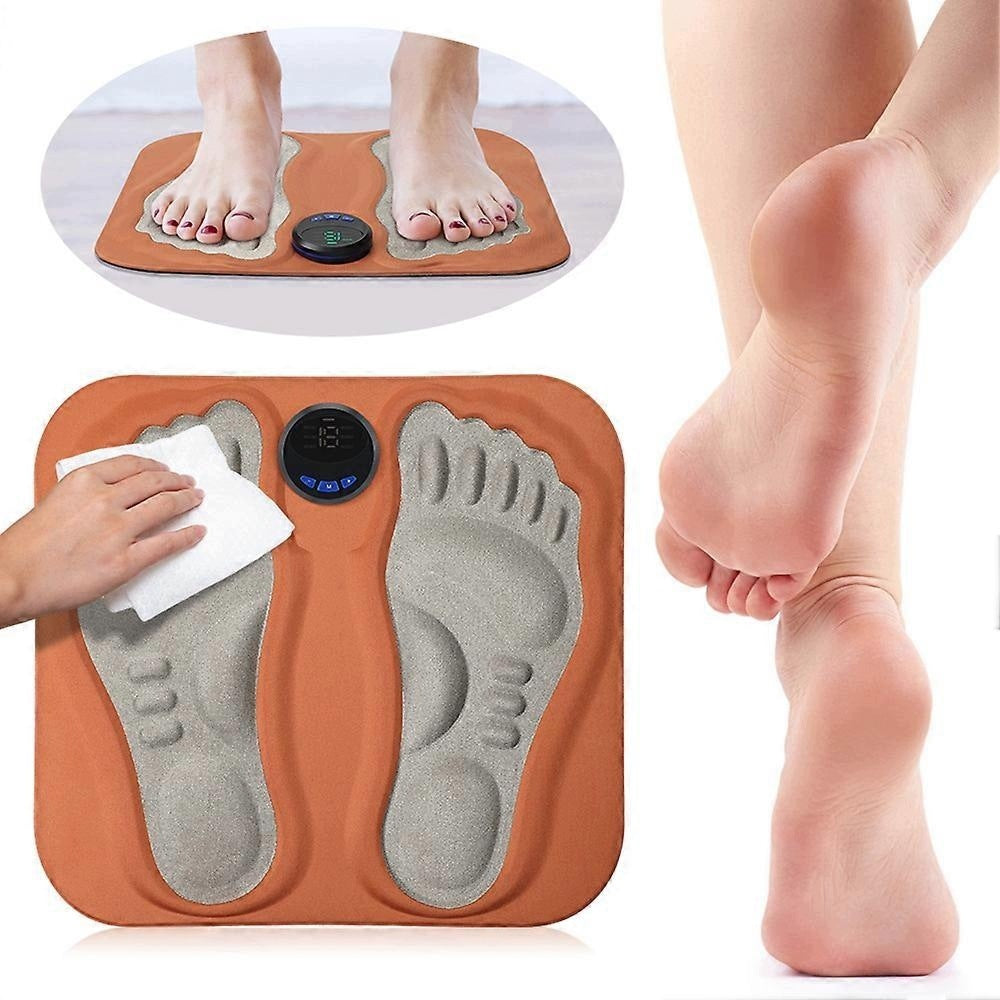 MAT EMS FOOT MASSAGER MUSCLE ELECTROSTIMULATOR 6 MODES 15 POWER LEVELS