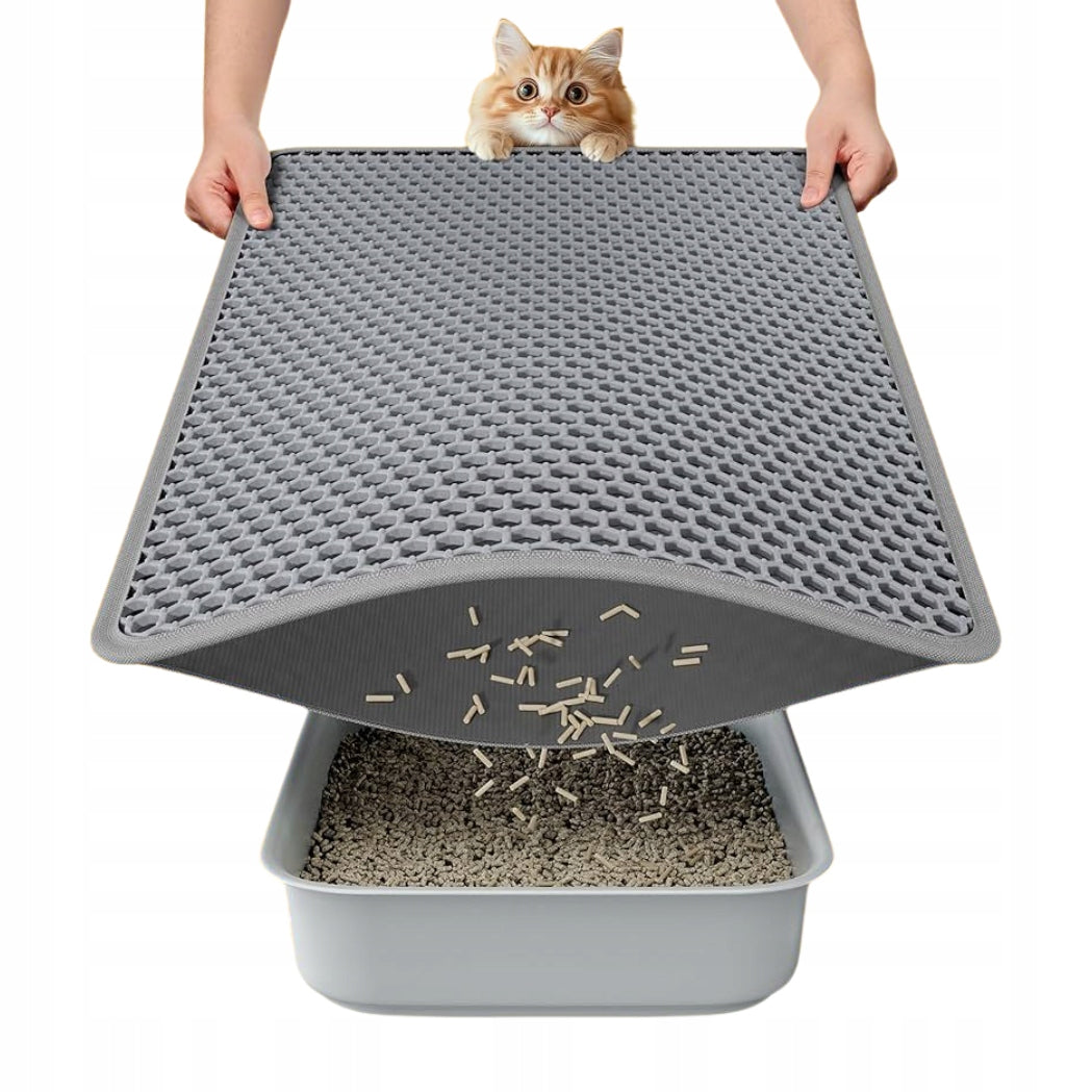 MAT LITTER BOX FOR CAT litter Grey XXL 120x70 cm Manufacturer code BiL559