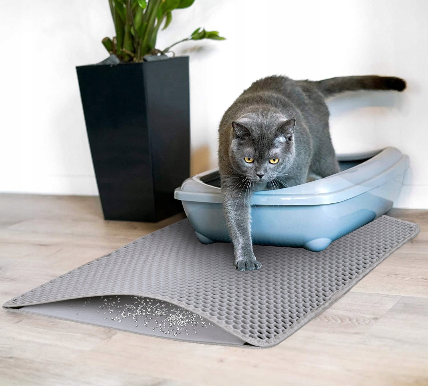 MAT LITTER BOX WIPER FOR CAT ANIMALS FOR LITTER PAD GREY Manufacturer code 323731MG