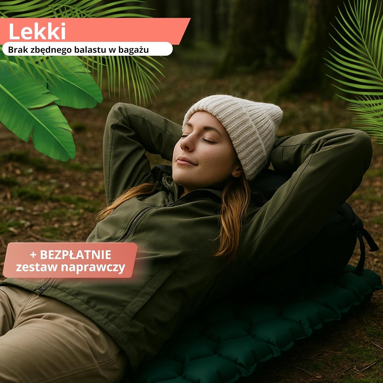 MAT ULTRA-LIGHT INFLATABLE MAT 490 G FOR BICYCLE AND CAMPING Manufacturer code 0046500016189