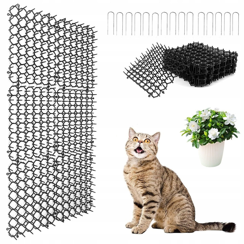 MAT WITH SPIKES REPELLING CATS AND DOGS MESH SPIKES AGAINST CATS 15PCS