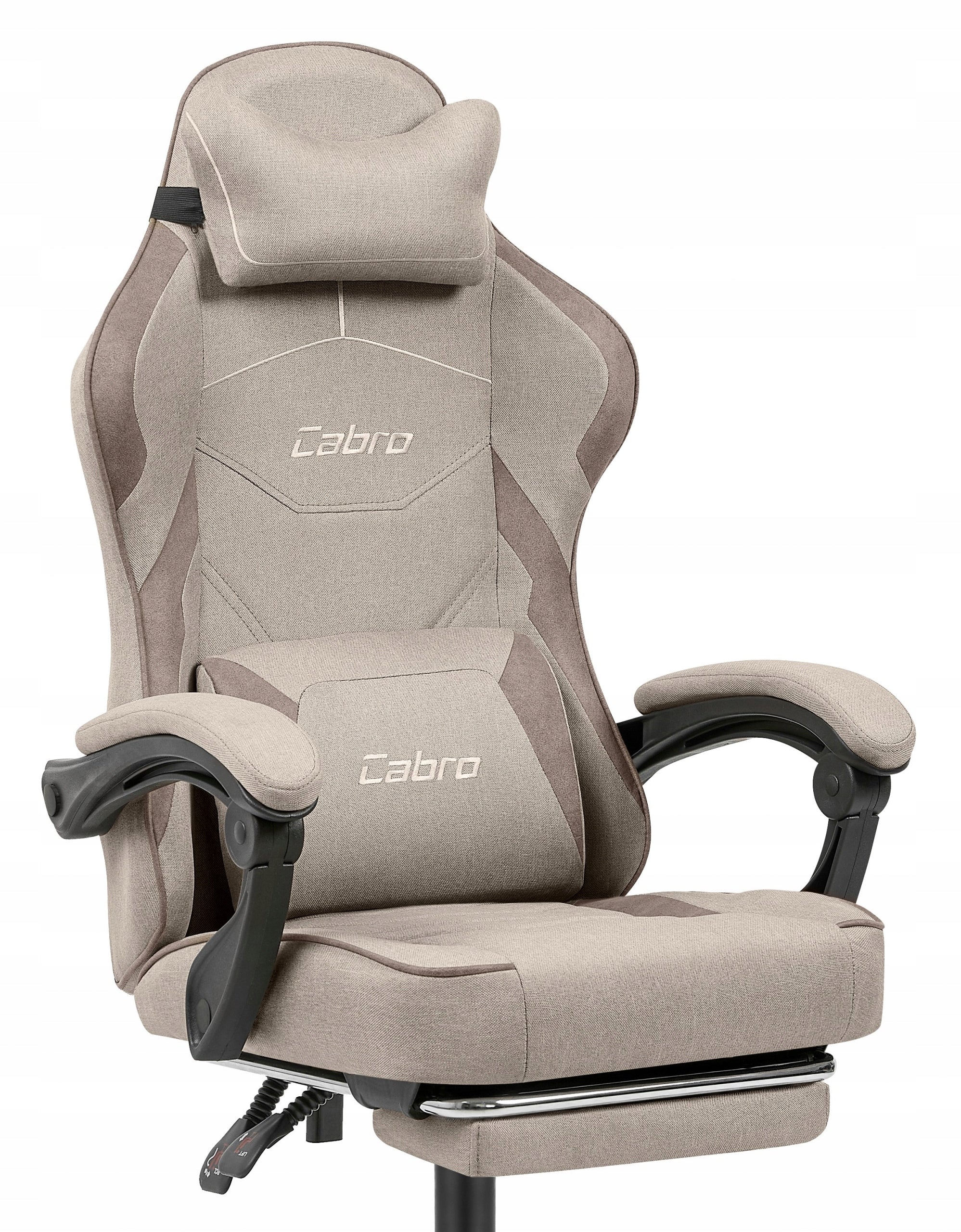 MATERIAL GAMING CHAIR CABRO C502 BEIGE BLACK