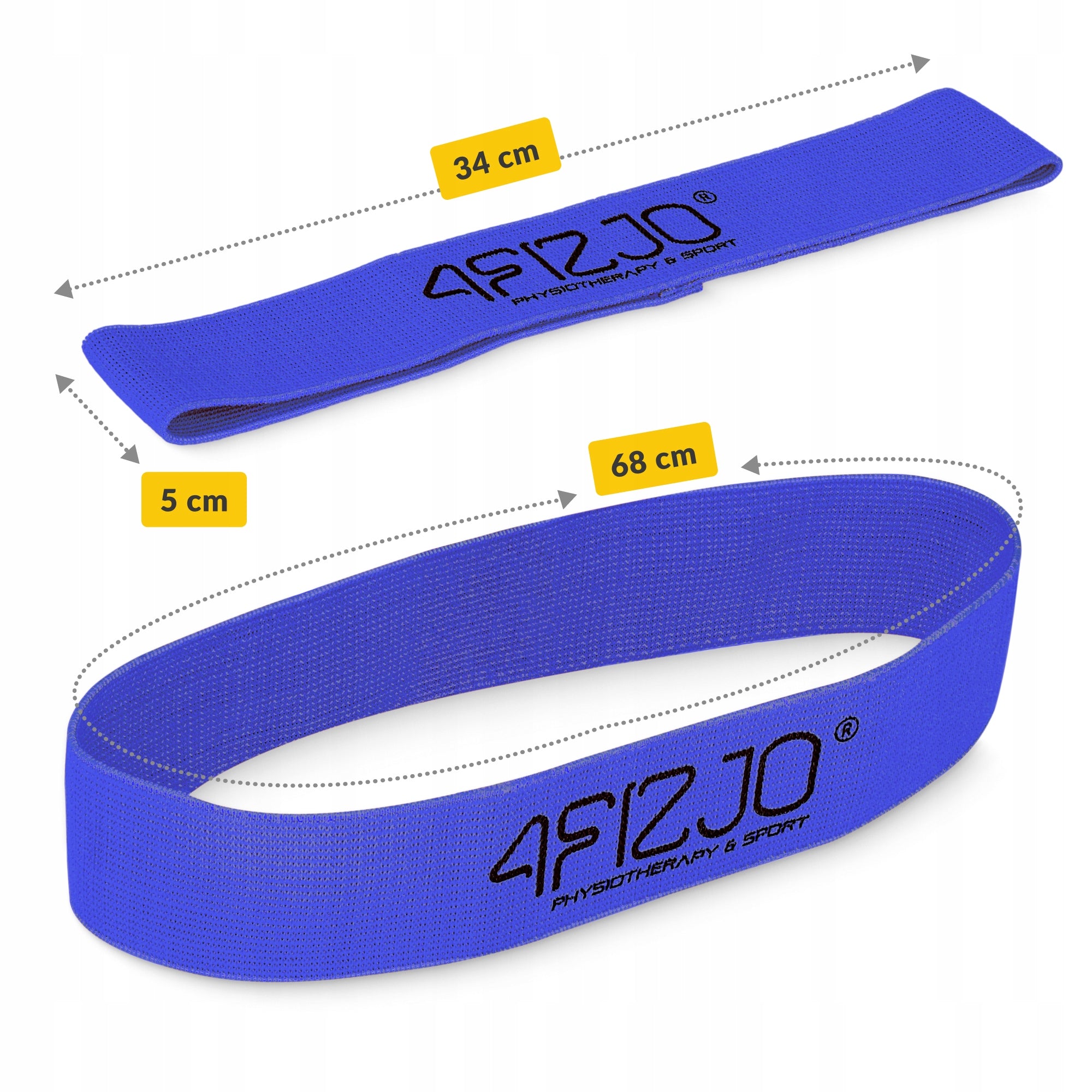 MATERIAL RUBBER FLEX BAND MINI FOR EXERCISE FITNESS PILATES RESISTANCE 10-15 kg Color blue