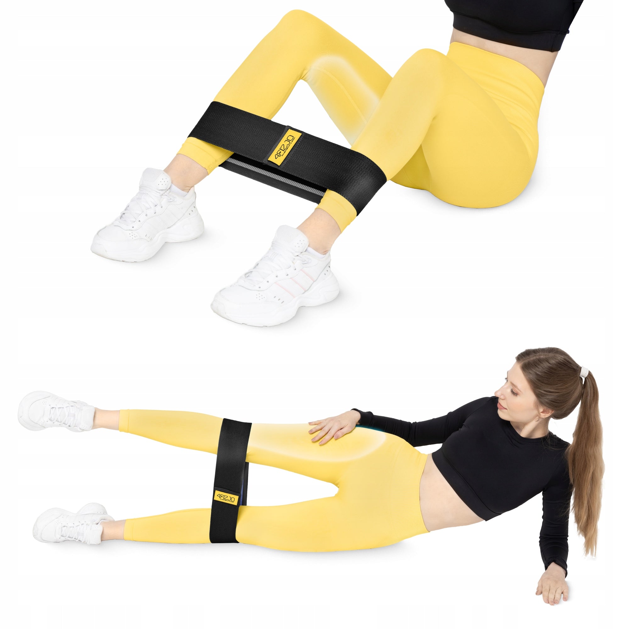 MATERIAL RUBBERS FOR EXERCISE FITNESS SET NON-SLIP HIP BAND 3PCS. Model Gumy oporowe do ćwiczeń HIP BAND zestaw