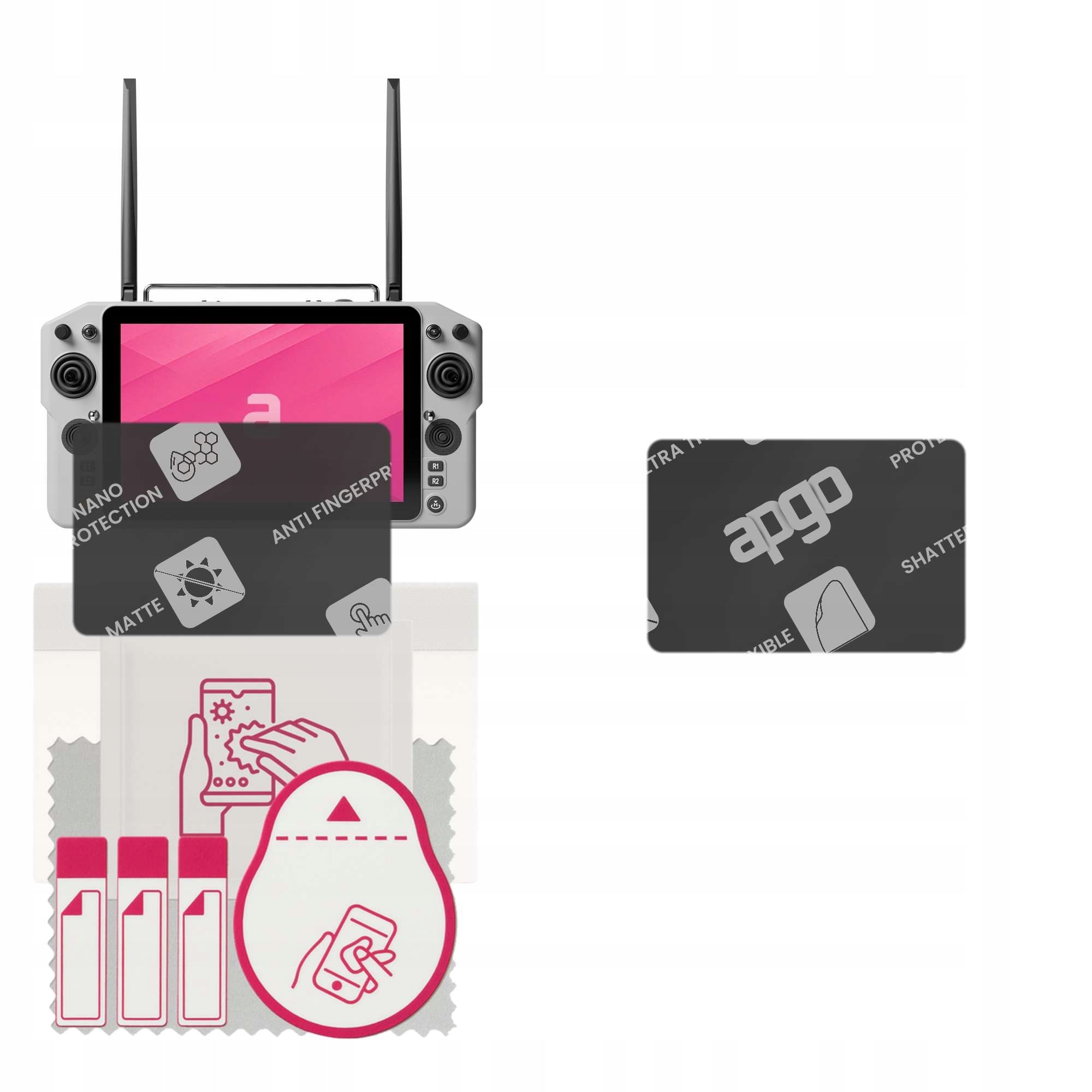 MATTE Hybrid Glass for Skydroid G30, Tempered Replacement