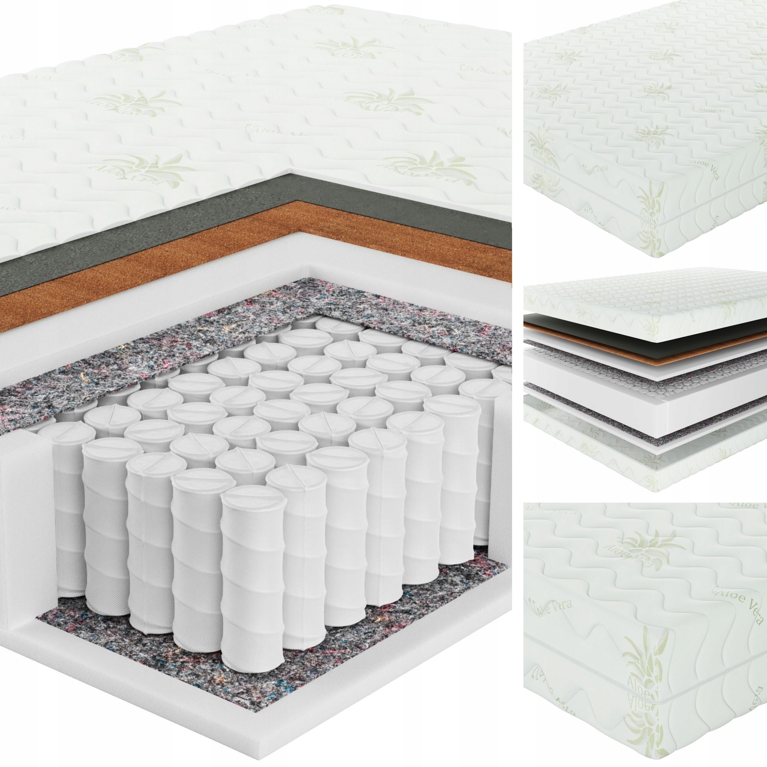 MATTRESS 140x200 SPRING - SENPURO NATURAL COMFORT - HARD - H3 / H4