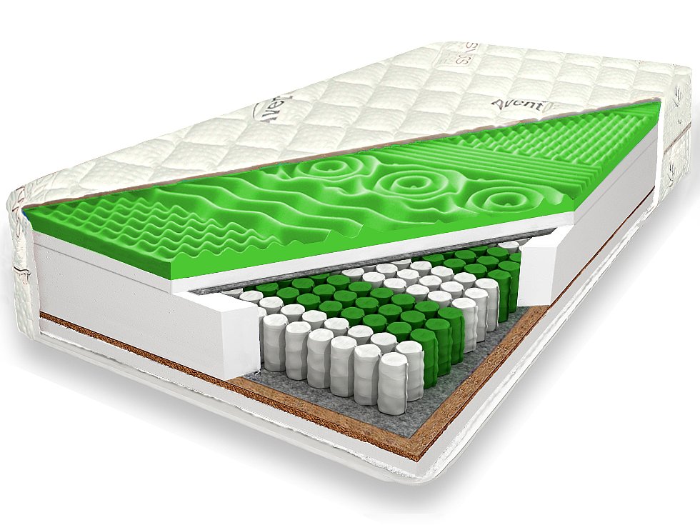 MATTRESS 160x200 PROFILED POCKET COCONUT CERT