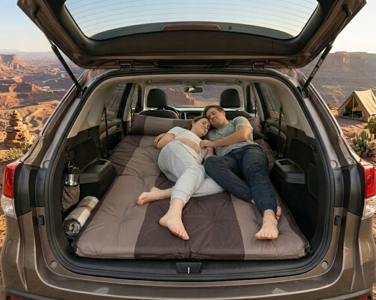MATTRESS FOR CAR INFLATABLE DOUBLE BED FOR SLEEPING TRAVEL CAMPING Packaging status original