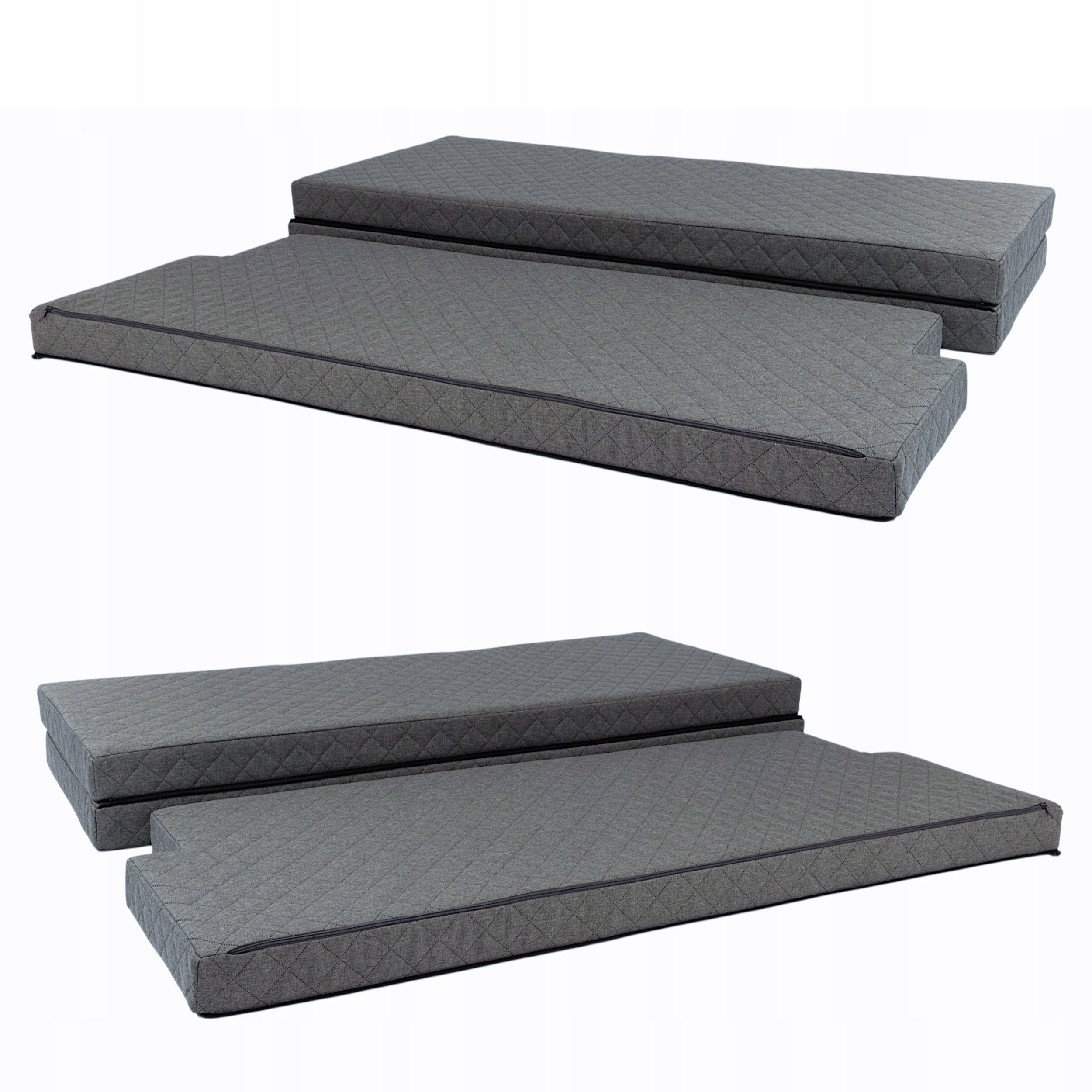 MATTRESS FOR CAR MOTORHOME BED VOLKSWAGEN MULTIVAN T5 T6 HIKING CAMPSITE Color gray