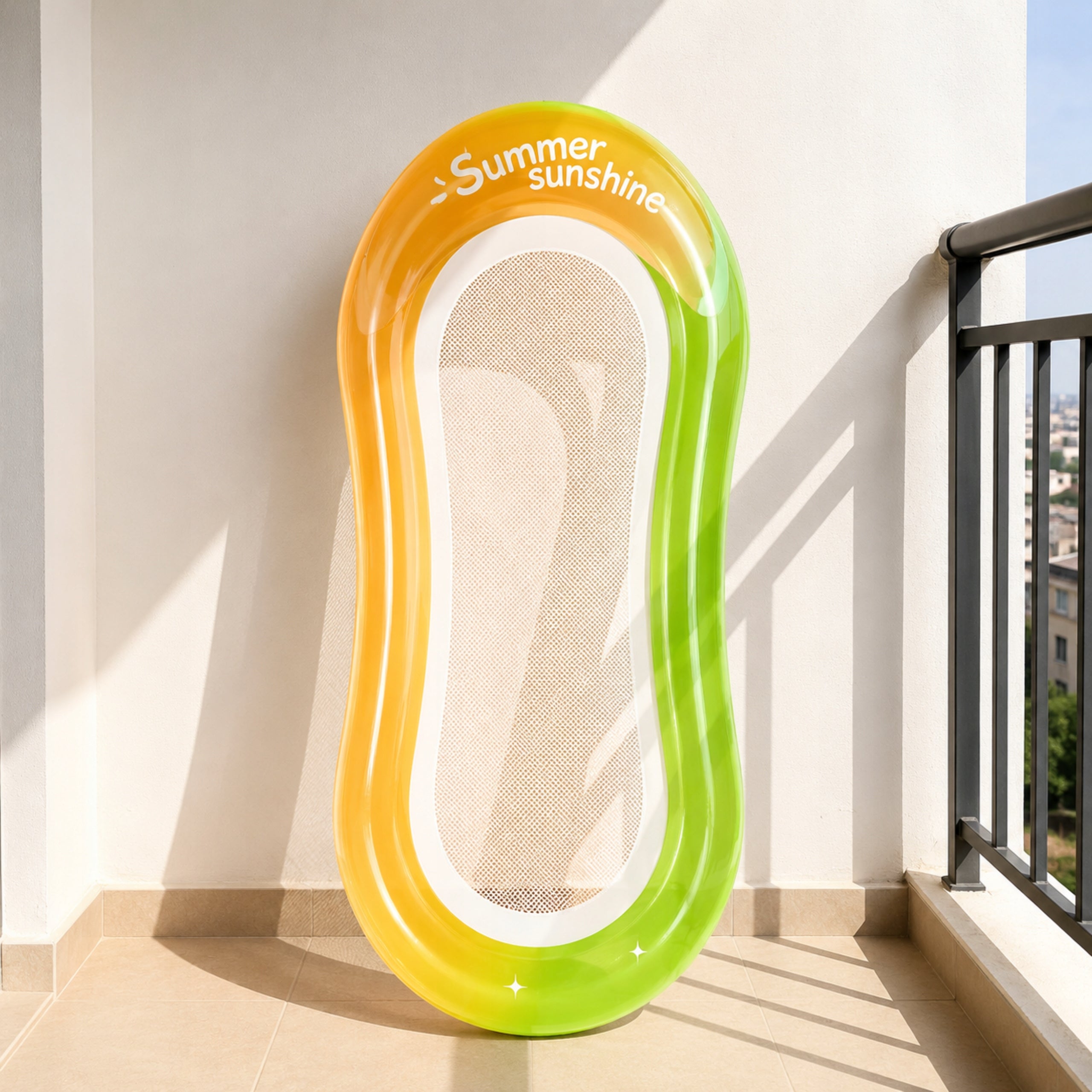 MATTRESS HAMMOCK INFLATABLE WATER PONTOON FOR SWIMMING POOL WATER MESH 160x85cm Length 160 cm