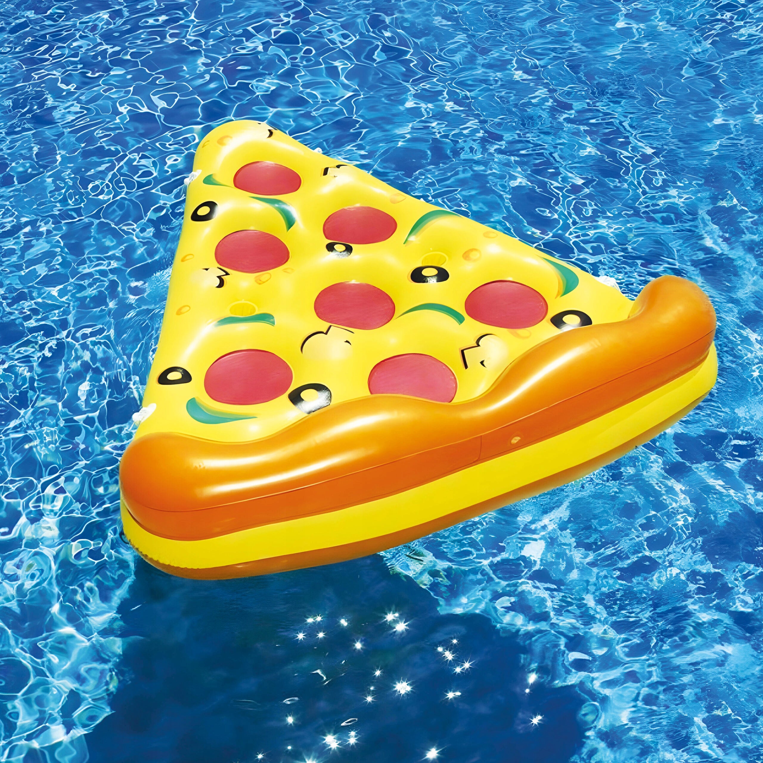 MATTRESS INFLATABLE FOR WATER BEACH POOL CHAIR SWIMMING WHEEL PIZZA Manufacturer code materac do opalania pizza basenowy plażowy
