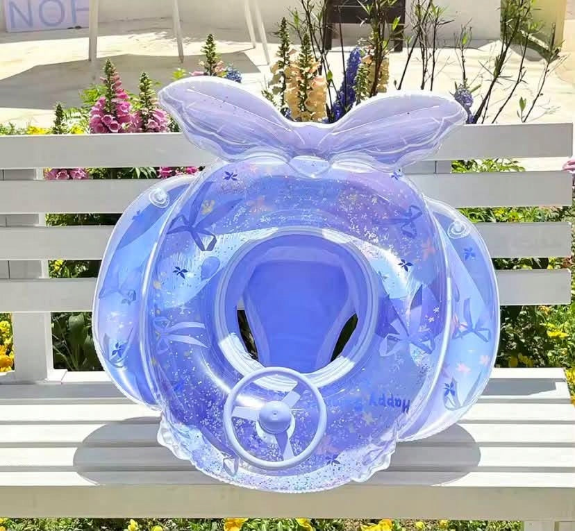 MATTRESS INFLATABLE MERMAID WHEEL FOR CHILDREN WITH STEERING WHEEL SEAT FOR SWIMMING POOL Product width 62 cm