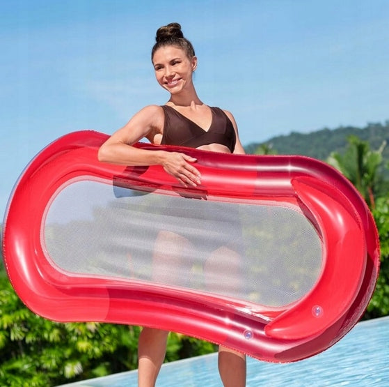 MATTRESS LOUNGER INFLATABLE ARMCHAIR WITH BEACH BACKREST SWIMMING POOL Model Materac