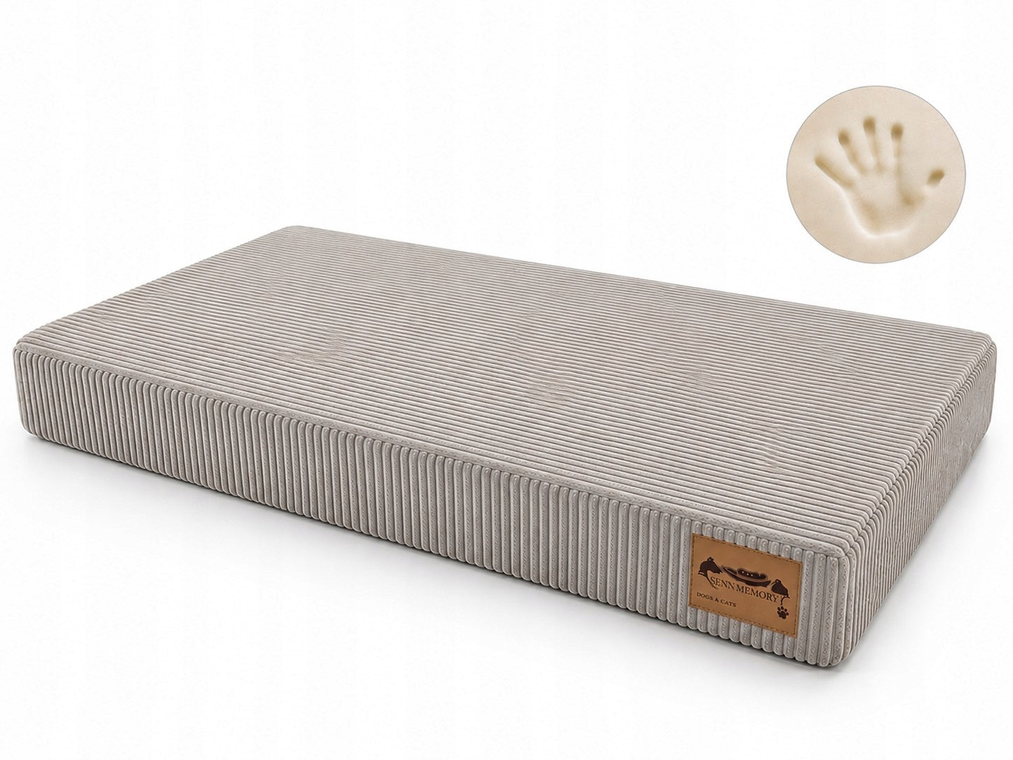 MATTRESS ORTHOPEDIC BED 90x60x10 for animal dog FIMEX SEN MEMORY Manufacturer code LEGOW ORT 90 J SZARY LINC