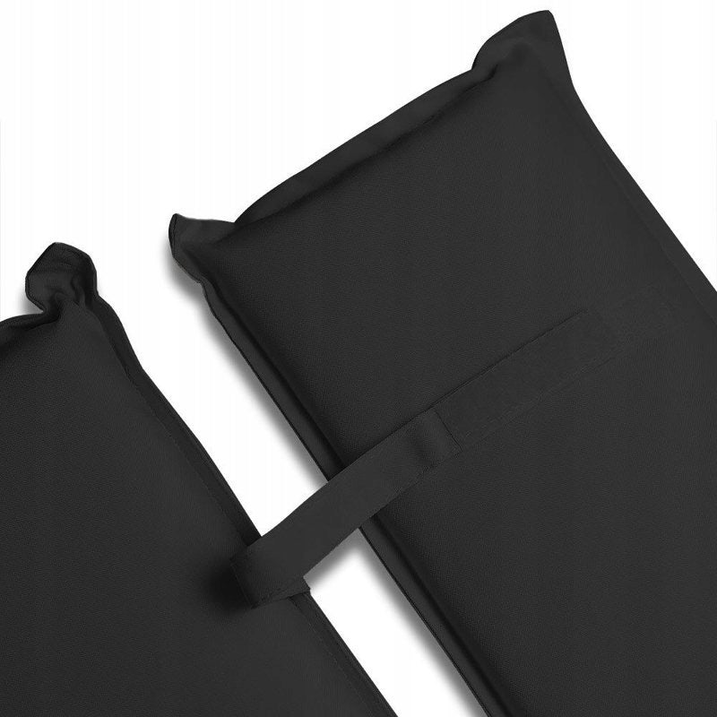 MATTRESS PILLOW FOR SUN LOUNGER 177x58x7cm GREY Pillow width 58 cm