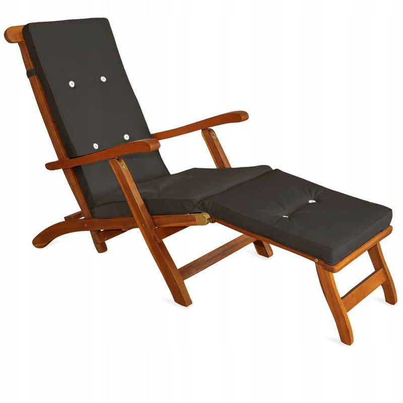 MATTRESS PILLOW FOR SUN LOUNGER 184,5x43x6cm GREY