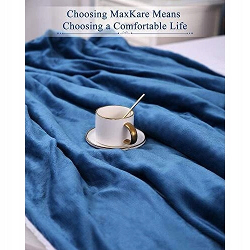 MAX KARE HEATING BLANKET 130x180cm BLUE Brand Maxkare