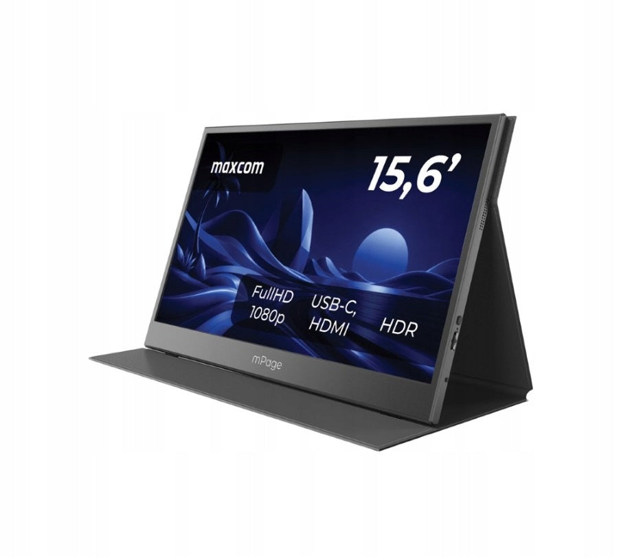 MAXCOM MPAGE15 15,6" Full HD IPS USB-C HDMI Portable Monitor For Laptop Model MPAGE15